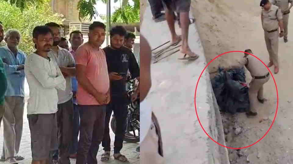 Roorkee Crime E-rickshaw driver brutally murdered head crushed with stone body found wrapped in foil