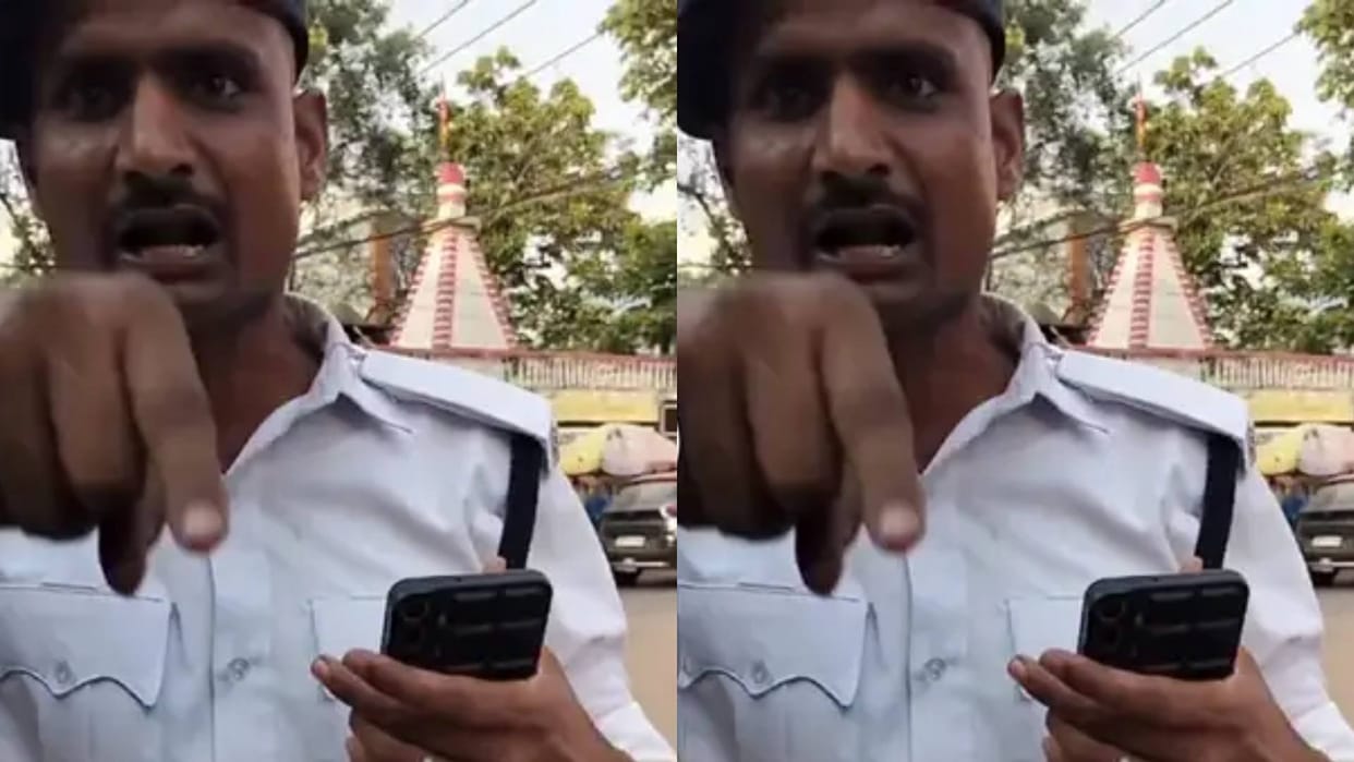 Patna Man Questions Traffic Police Over E Challan Cops Lose Cool, Heated Argument Ensues Video Goes Viral