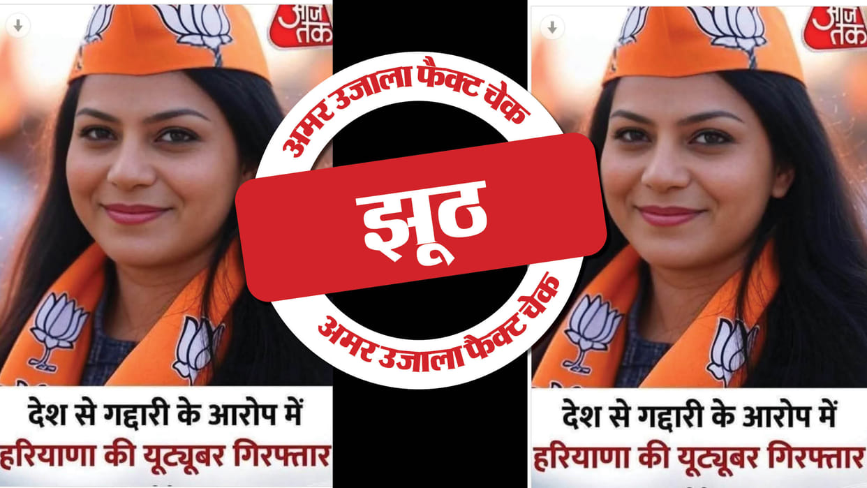 viral picture of Jyoti Malhotra wearing a BJP cap was made using AI