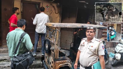 fire broke out in plot in Thana Farsh Bazaar