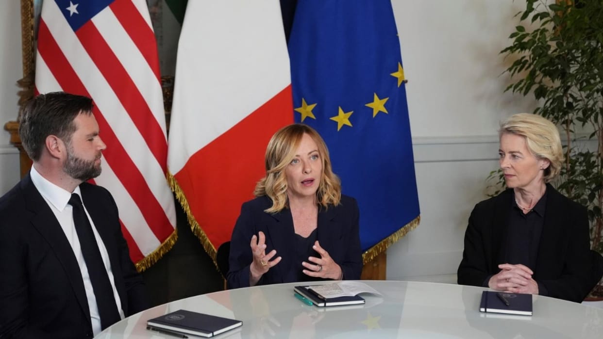 Italys PM Meloni held an important meeting with the leaders of America and Europe News In Hindi