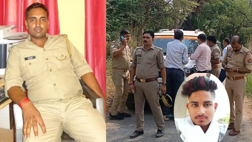 Up News Cow Smuggler Shot Dead in Police Encounter, Head Constable Killed by Pickup Truck News in Hindi