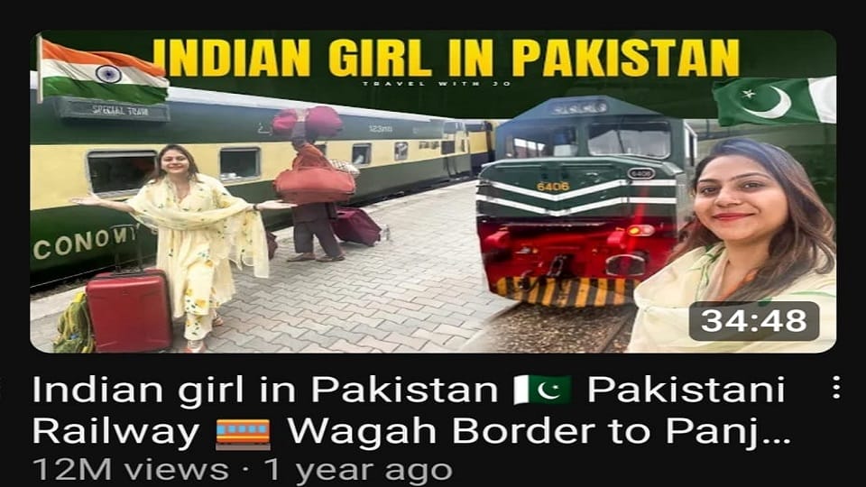 Spy Jyoti Malhotra Pakistan visit Video