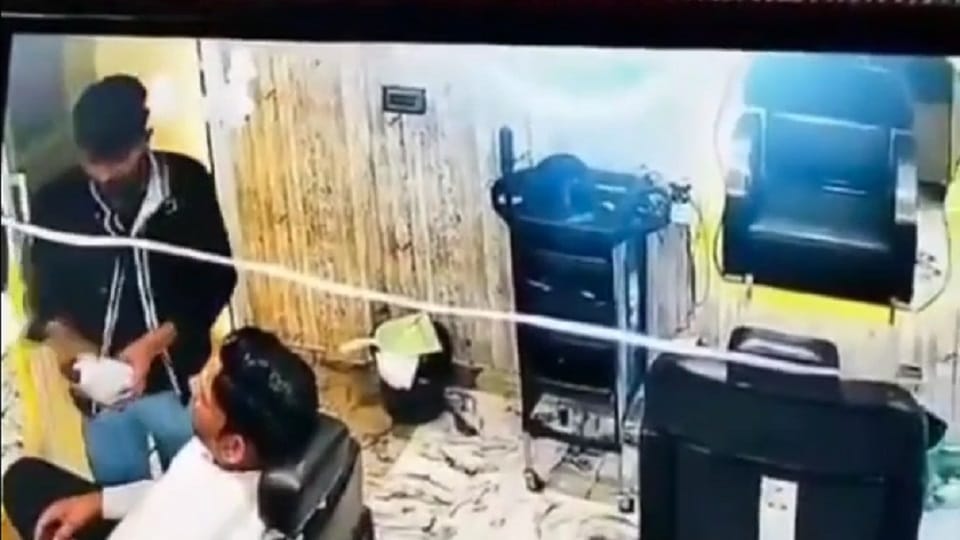 Salon worker spit on massage cream and applied on customer face in ghaziabad
