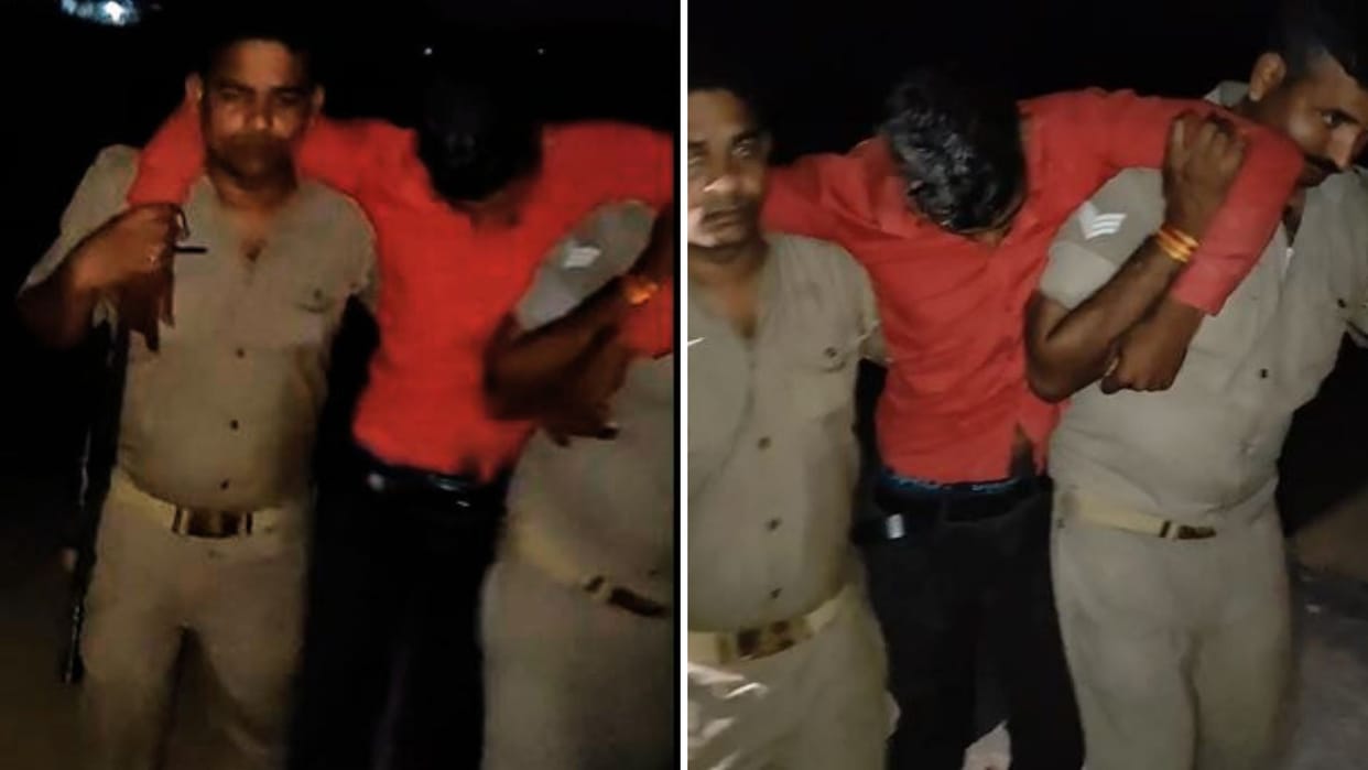 Encounter in jaunpur cattle smuggler injured arrested arms recovered partner fled
