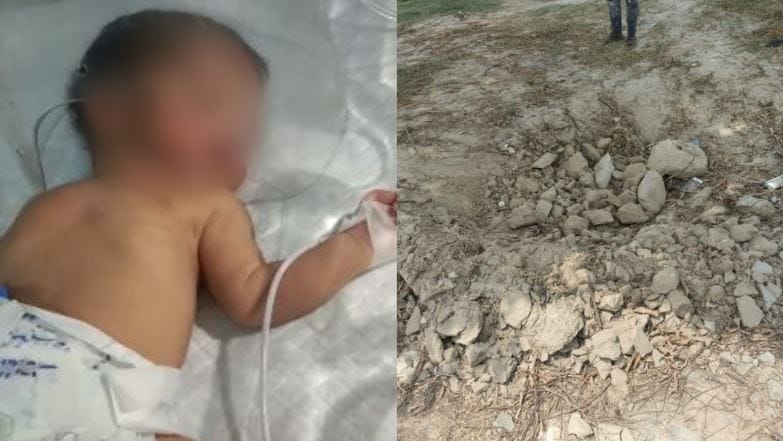 family left the newborn baby girl abandoned in deserted area in shahjahanpur