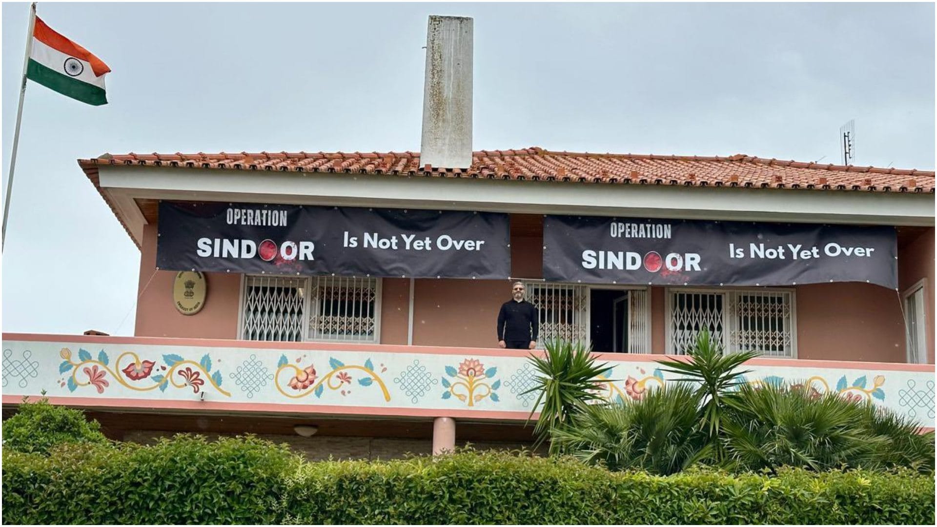 Operation Sindoor Update Indian Mission Carries Poster Strike On Pakistani Protestors In Portugal