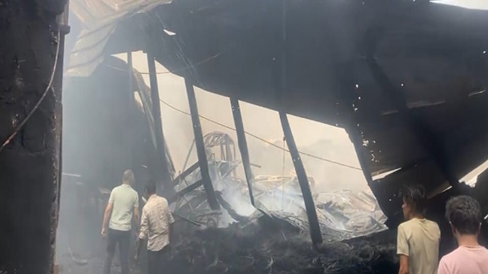 Fire breaks out in a tyre factory in Jalandhar