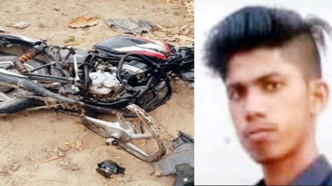 Four friends were riding on bike three died in road accident in Shahjahanpur