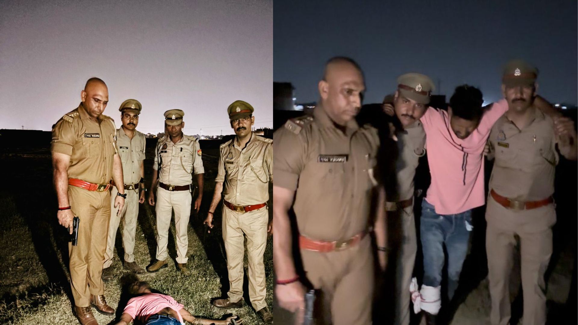 Animal Smuggler With A Reward Of 25 Thousand Rupees Caught In An Encounter  - Amar Ujala Hindi News Live - Varanasi News:मुठभेड़ में पकड़ा गया 25 हजार  का इनामी पशु तस्कर, बाएं