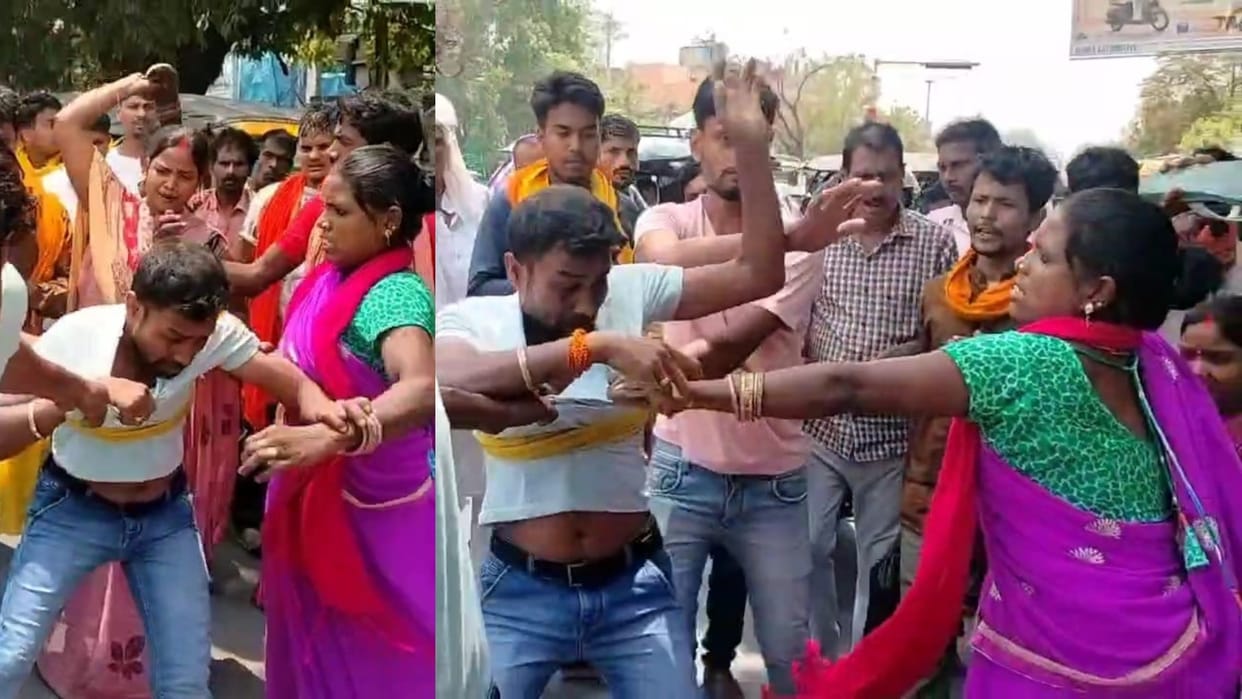 Bihar News : Samadhi and Samdhan beaten up in court love affair husband wife rohtas bihar police