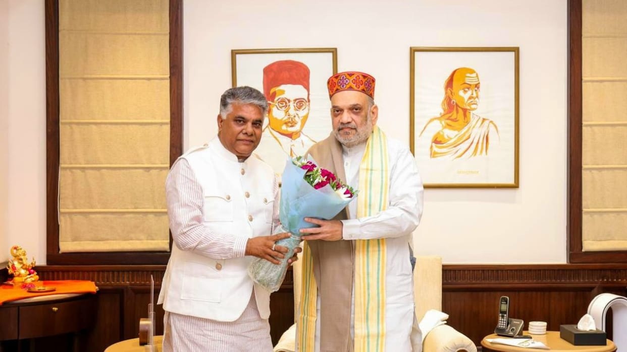 Himachal News MP Bhardwaj met Shah in Delhi raised demand for paramilitary force training center