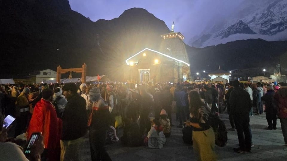 Kedarnath Yatra  Yellow alert for heavy rain Vigilance being exercised from Guptkashi to Kedarnath Dham
