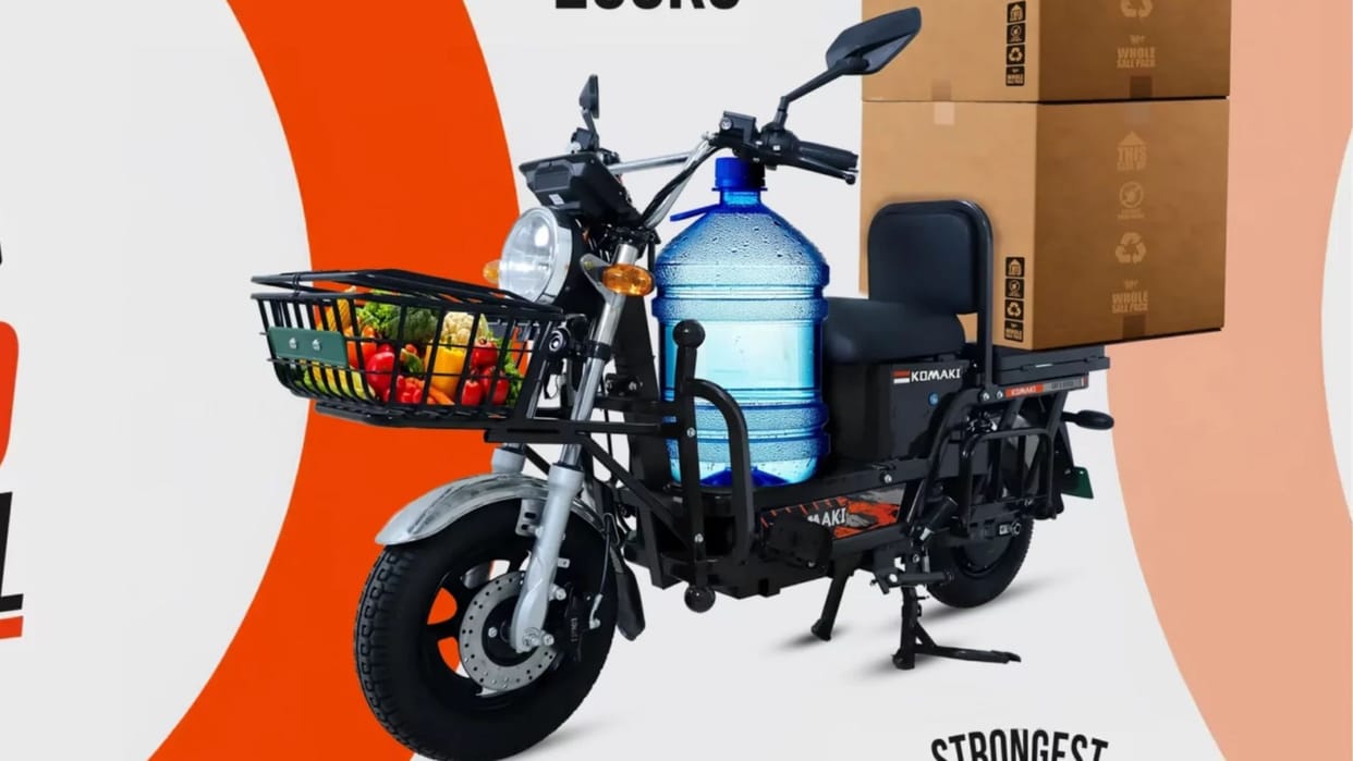 Komaki CAT 2.0 Eco Electric scooter launched for small business and delivery needs range price features