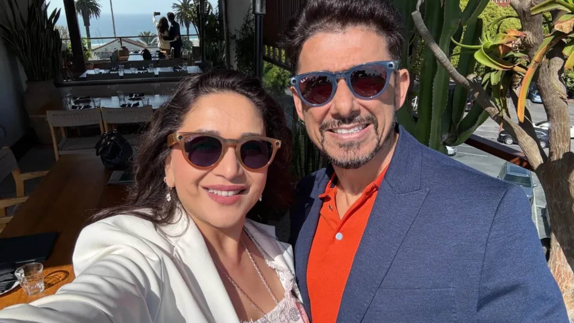 Dr nene share vacation pics with wife madhuri dixit kids on California city Santa Monica says Loving the vibe