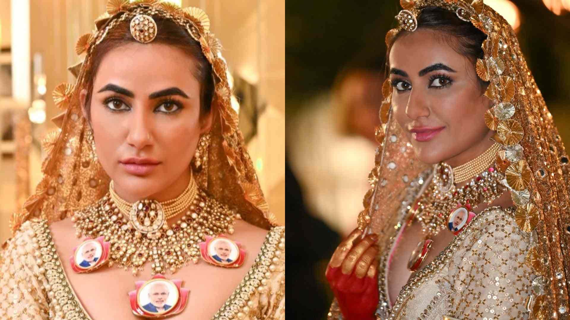 actress Ruchi Gujjar wear necklace featuring pm narendra modi photos at 78th Cannes Film Festival Know Why