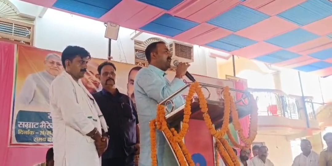 Bihar: Minister Krishna Kumar Mantu attended the felicitation ceremony on behalf of NDA alliance