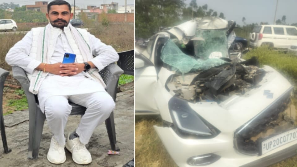 Road accident in Bijnor: BKU block president and a three-year-old girl died, eight injured
