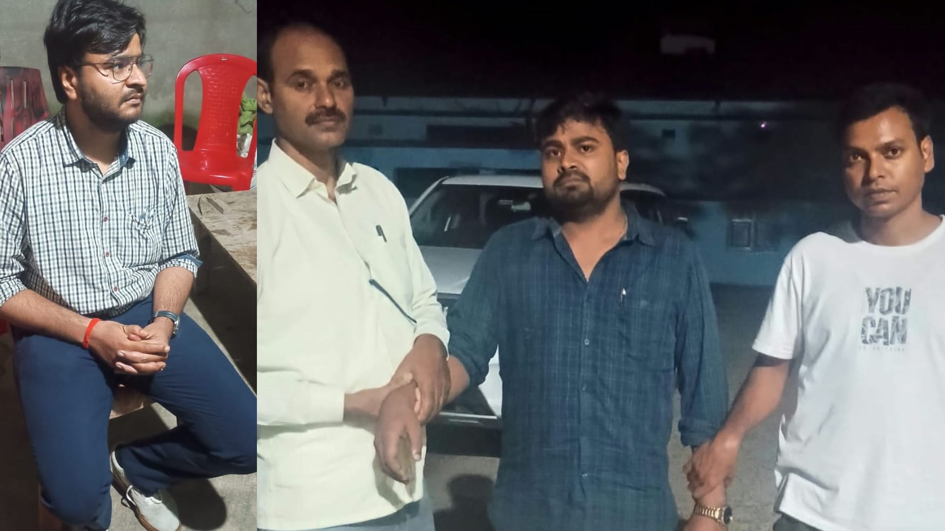 विशेष निगरानी इकाई टीम की गिरफ्त में आरोपी बीडीओ और अकाउंटेंट