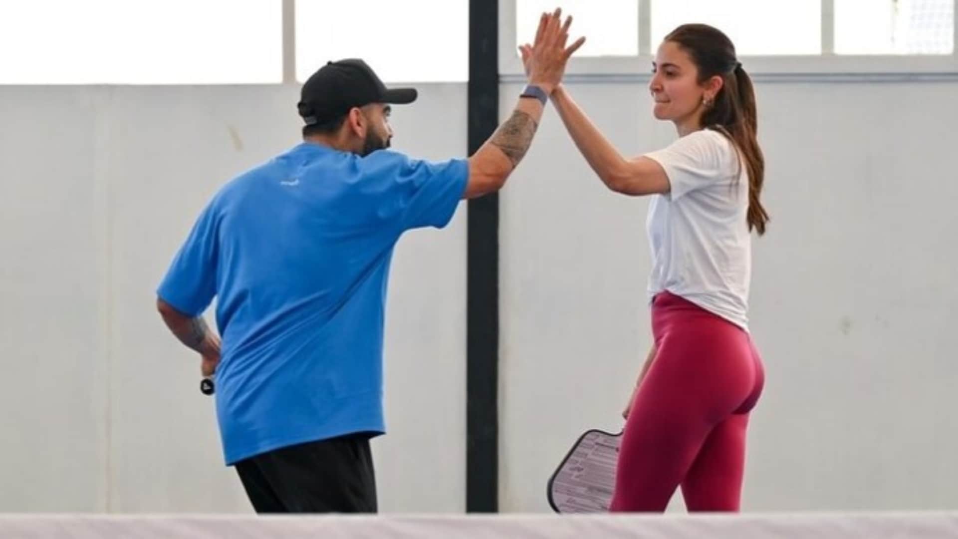 Virat Kohli, Anushka Sharma become pickleball partners at RCB team event ahead of IPL match against SRH