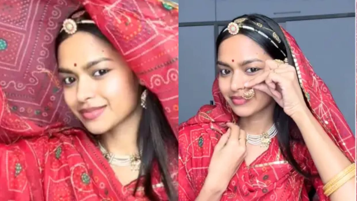Wearing her mothers wedding dress the girl told her mother painful story Video goes Viral on Internet