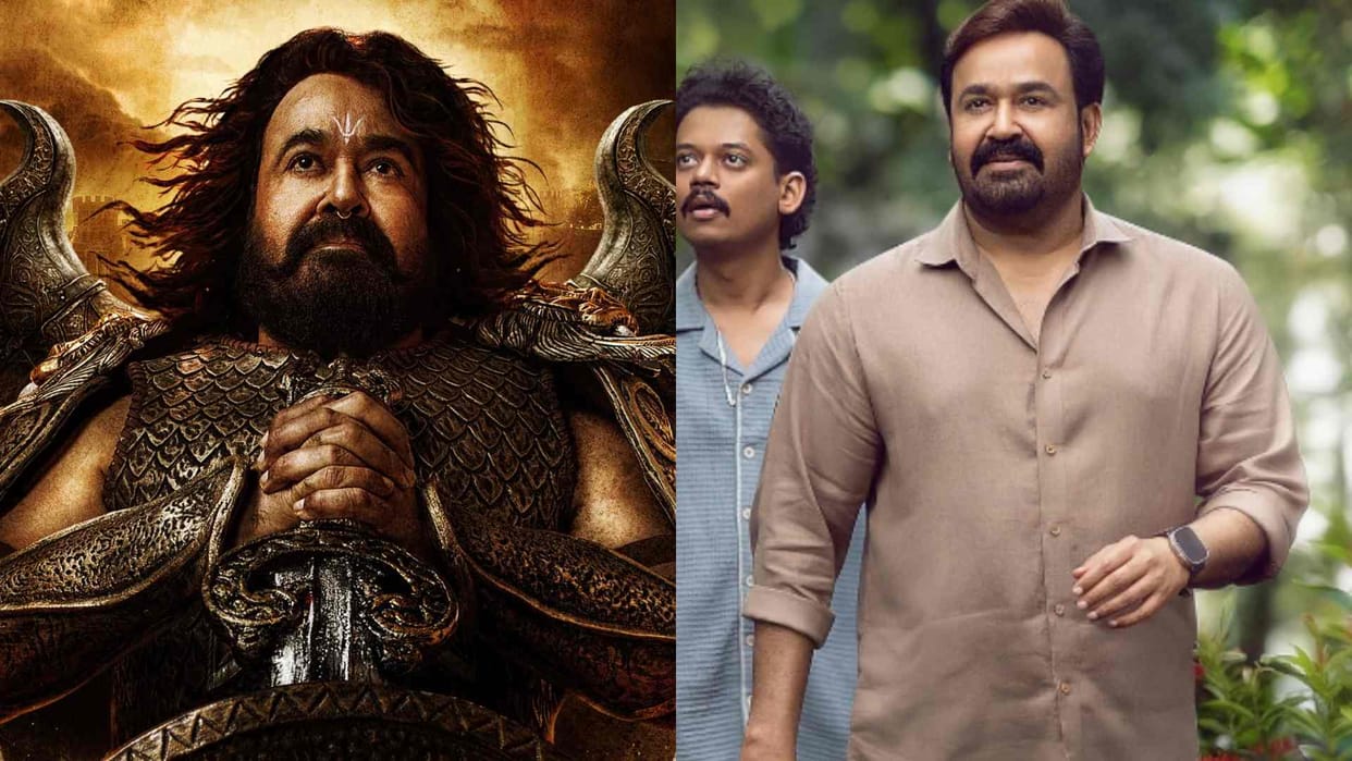 Mohanlal first look poster from his upcoming movies Vrusshabha and Hridayapoorvam released on his Birthday