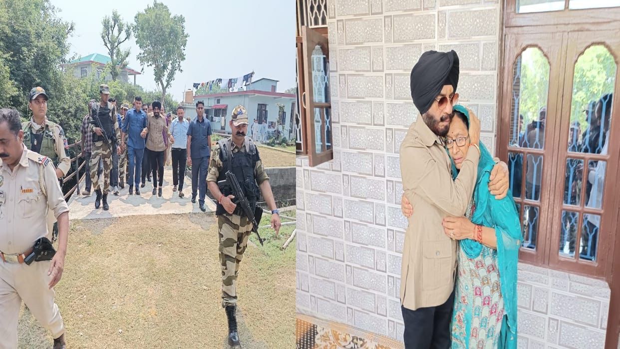 MS Bitta reached Shahpur, hugged and consoled the mother of martyred Subedar Major Pawan Jariyal