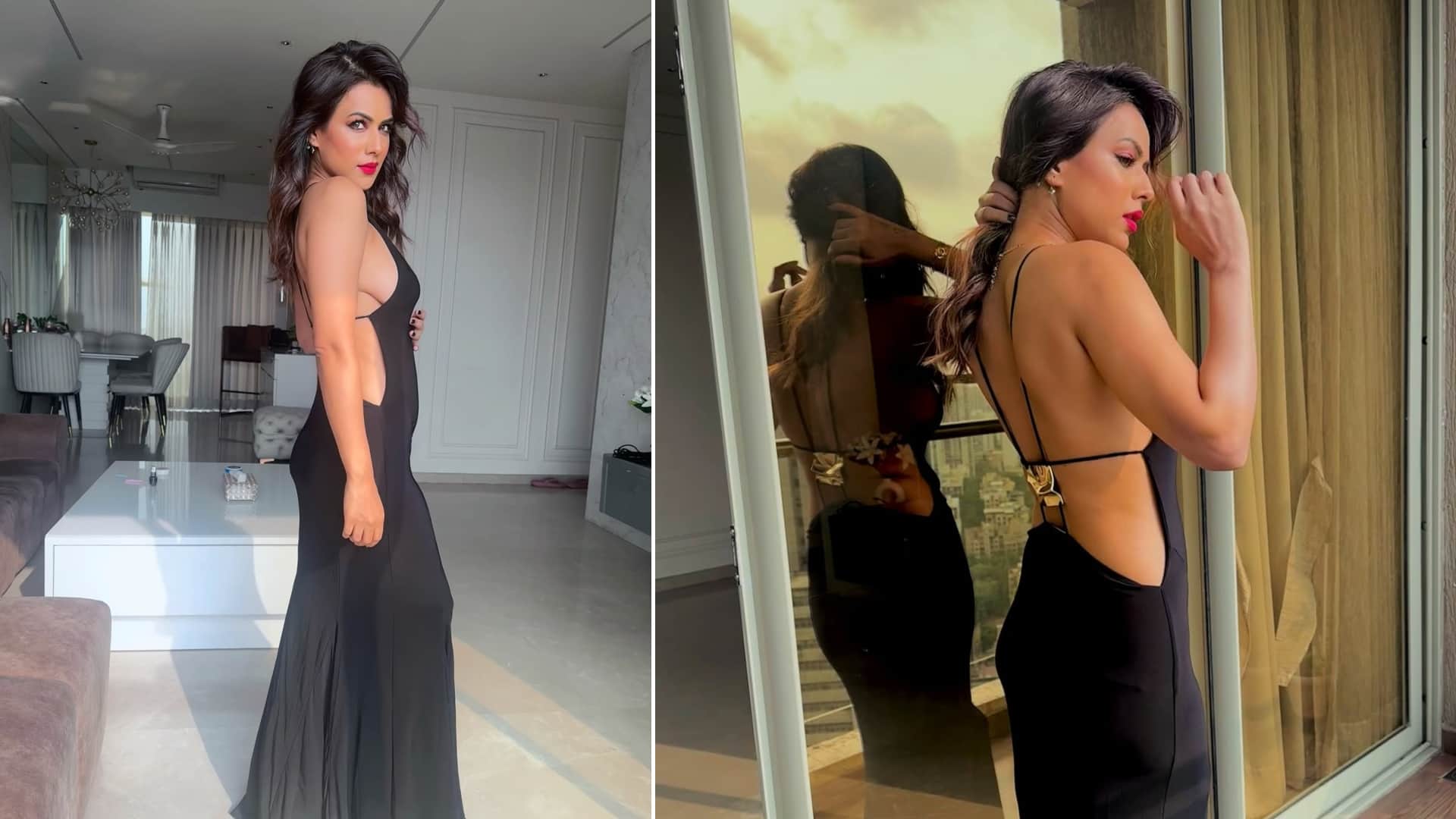 Nia Sharma Backless In Stunning Black Gown Breaks The Internet With Latest PICS fans reaction