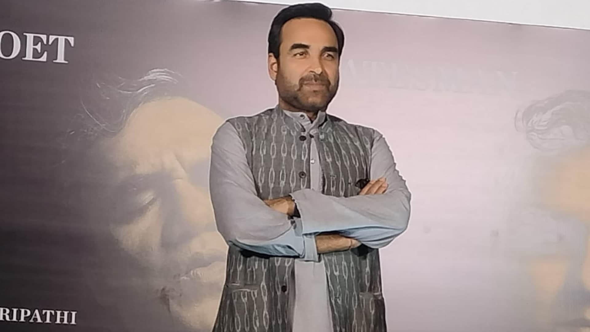 Pankaj tripathi is doing promotion of his upcoming web series criminal justice 4th season