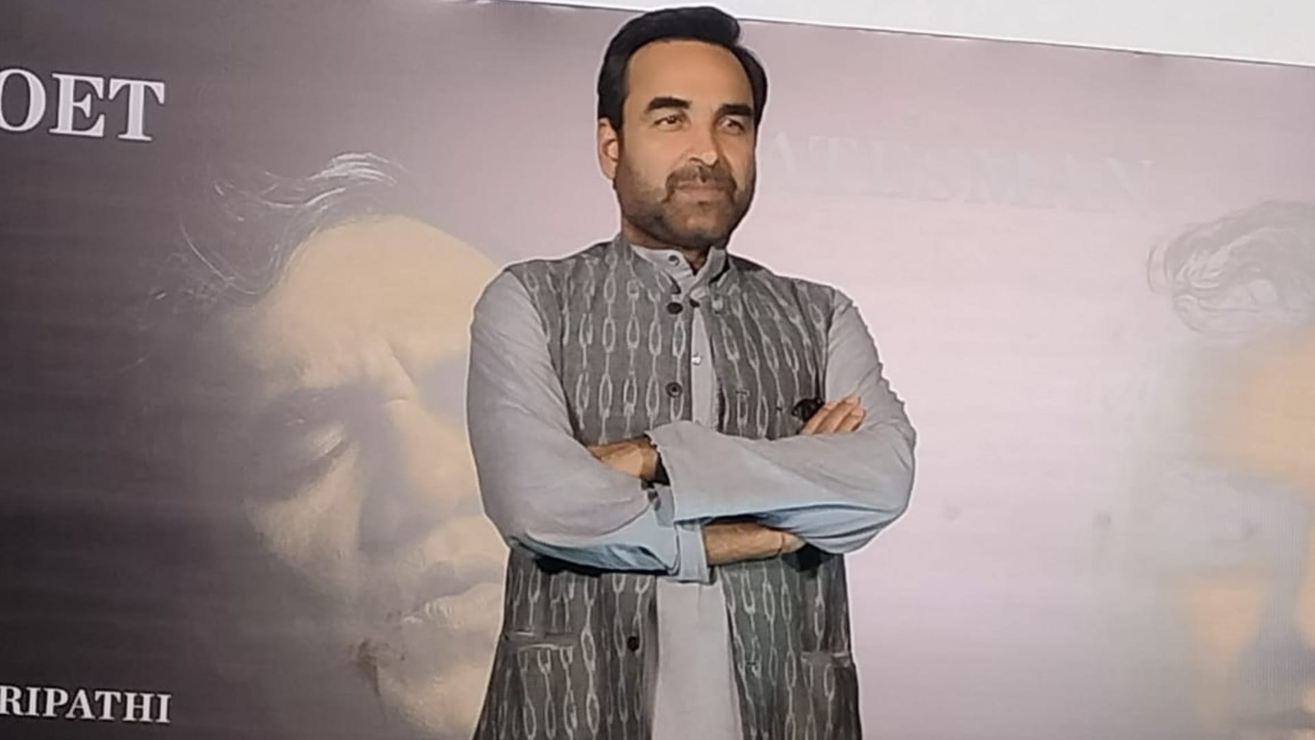 Pankaj tripathi is doing promotion of his upcoming web series criminal justice 4th season