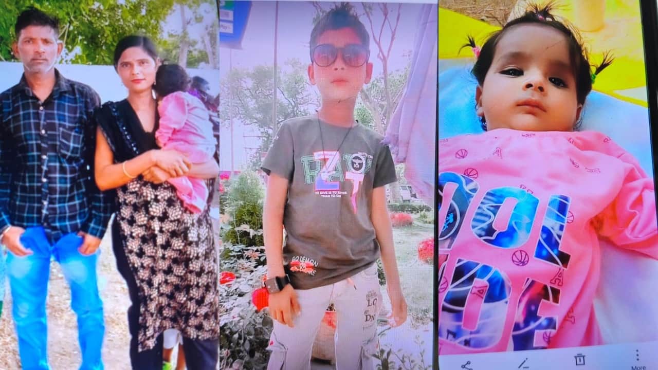 auto driver and his two sons died in road accident in shahjahanpur