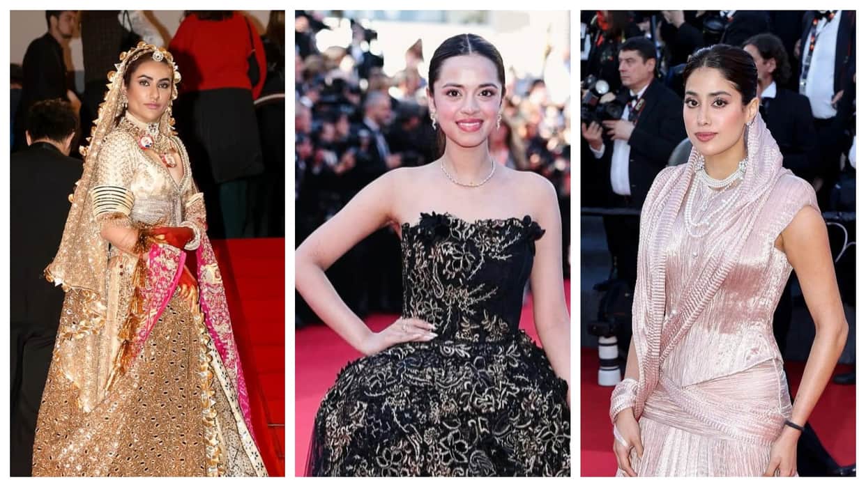 - Indian Actresses who debuted at cannes film festival 2025 Janhvi Kapoor mouni roy nitanshi gorl ruchi gurjar