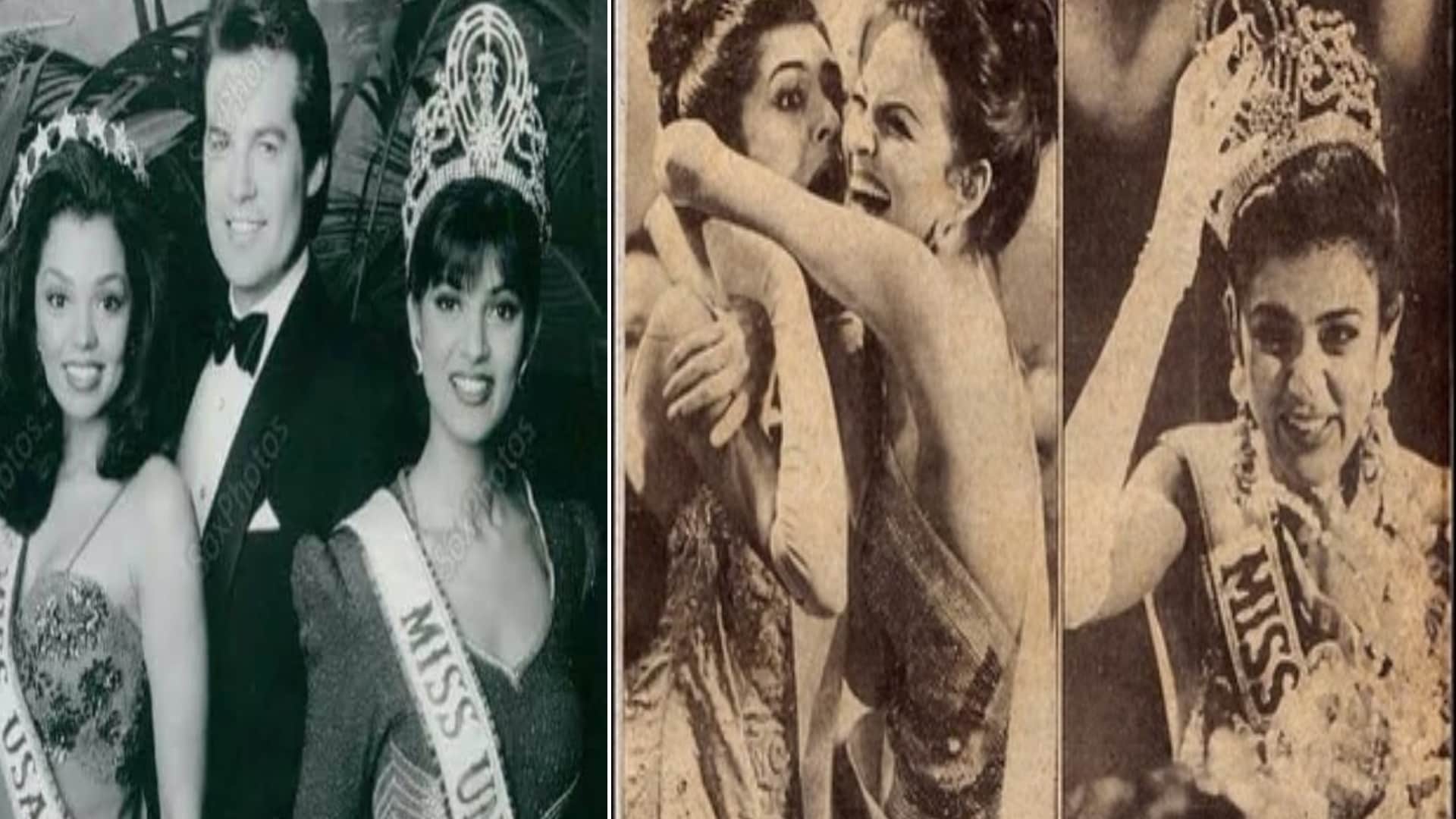 Sushmita Sen Celebrates 31 Years Historic Miss Universe Win Throwback PIC 18yr old indian girl to the Universe