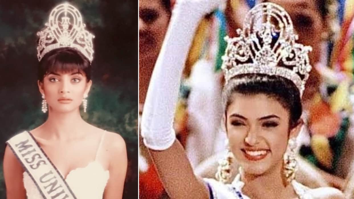 Sushmita Sen Celebrates 31 Years Historic Miss Universe Win Throwback PIC 18yr old indian girl to the Universe
