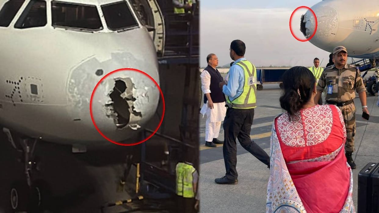 Emergency landing of Indigo flight going from Delhi to Srinagar due to bad weather