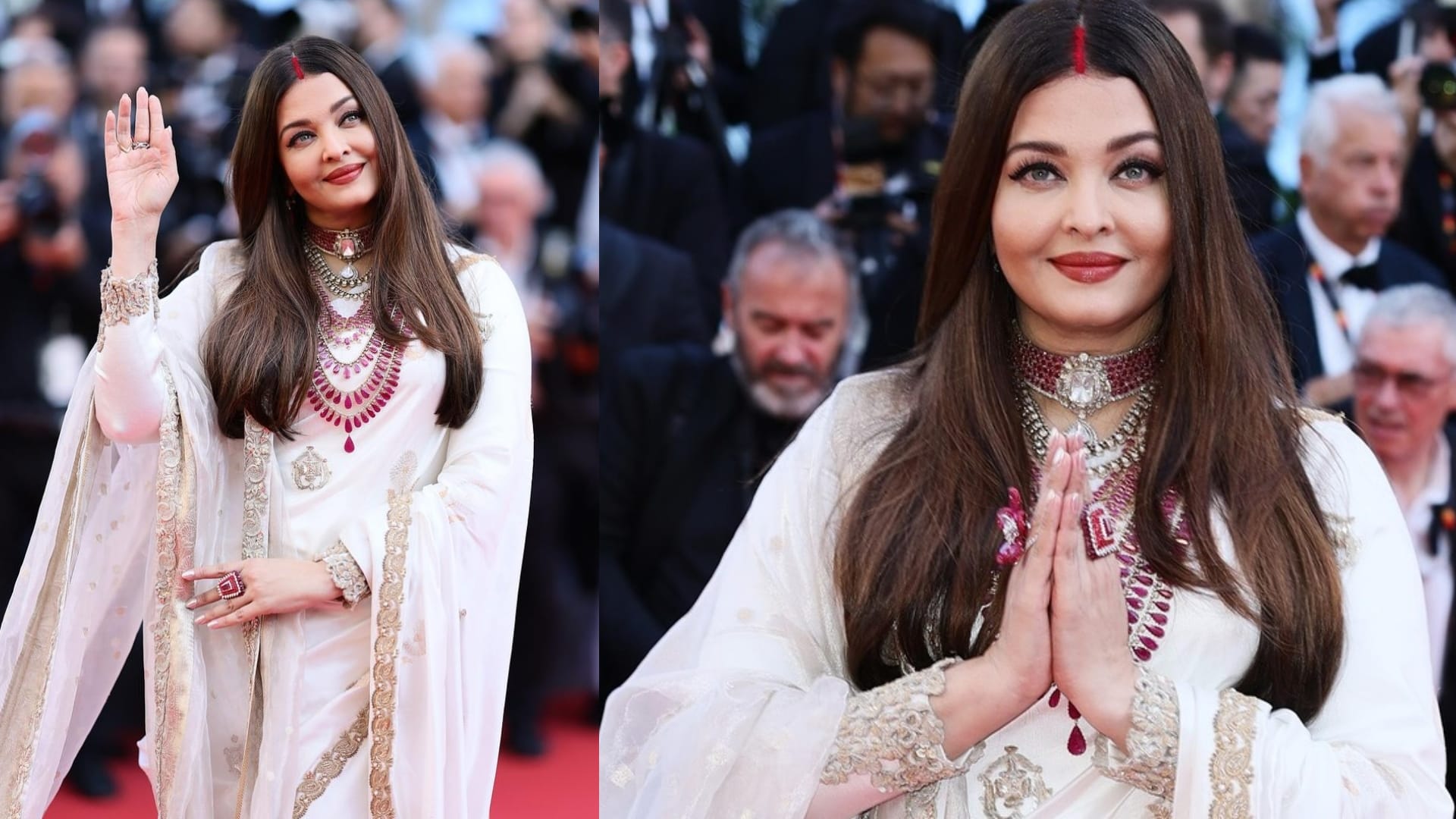 Cannes 2025 Aishwarya Rai Bachchan red carpet look design by fashion designer Manish Malhotra