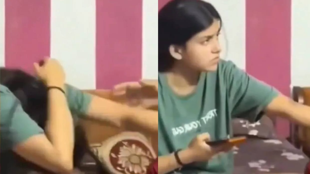 Girl was secretly talking to Boyfriend mother caught her red handed Video goes viral on Internet