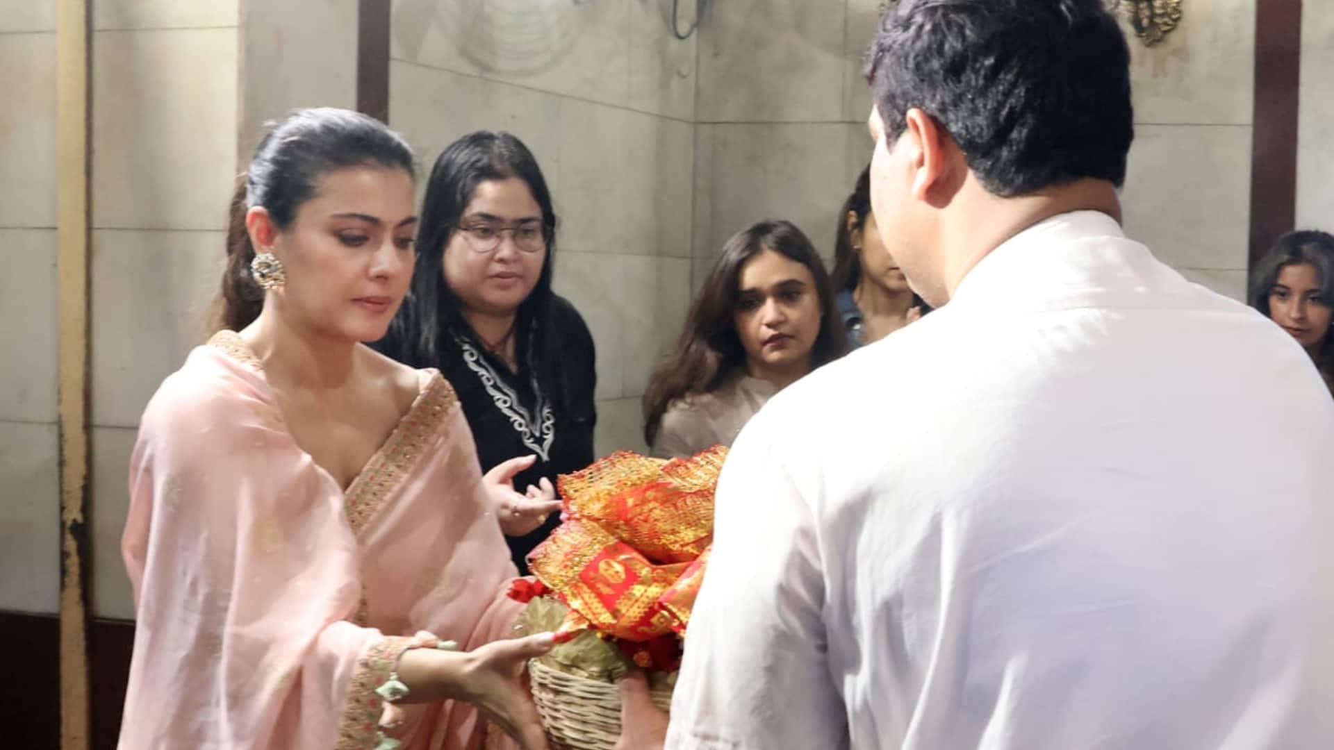 bollywood actress Kajol seeks blessings at Dakshineswar Kali temple and says This is my strongest role ever