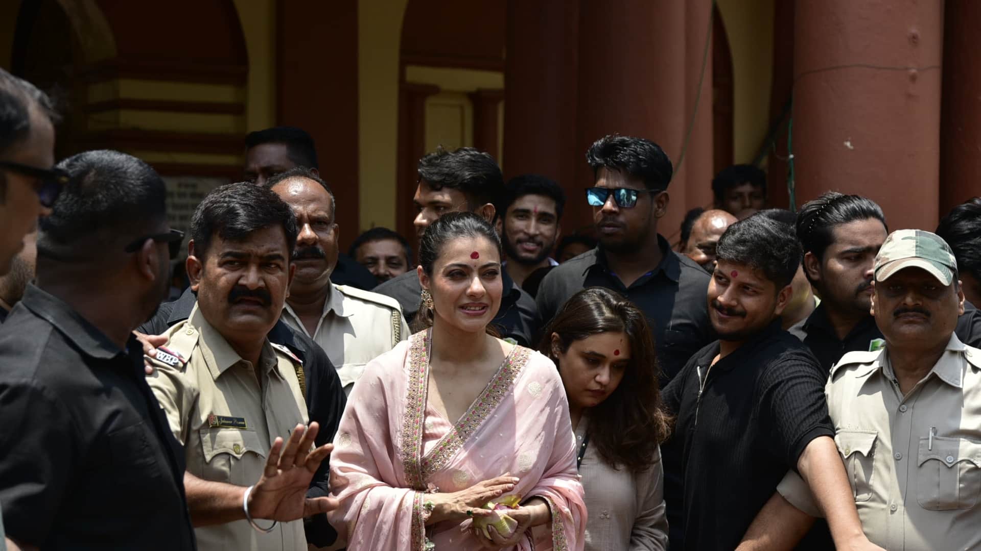 bollywood actress Kajol seeks blessings at Dakshineswar Kali temple and says This is my strongest role ever