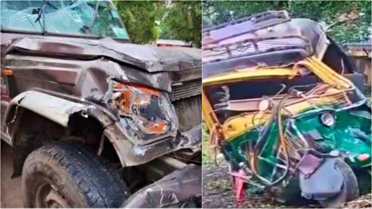 Koderma News: 2 labourers killed, 7 seriously injured in horrific collision between pickup vehicle and auto