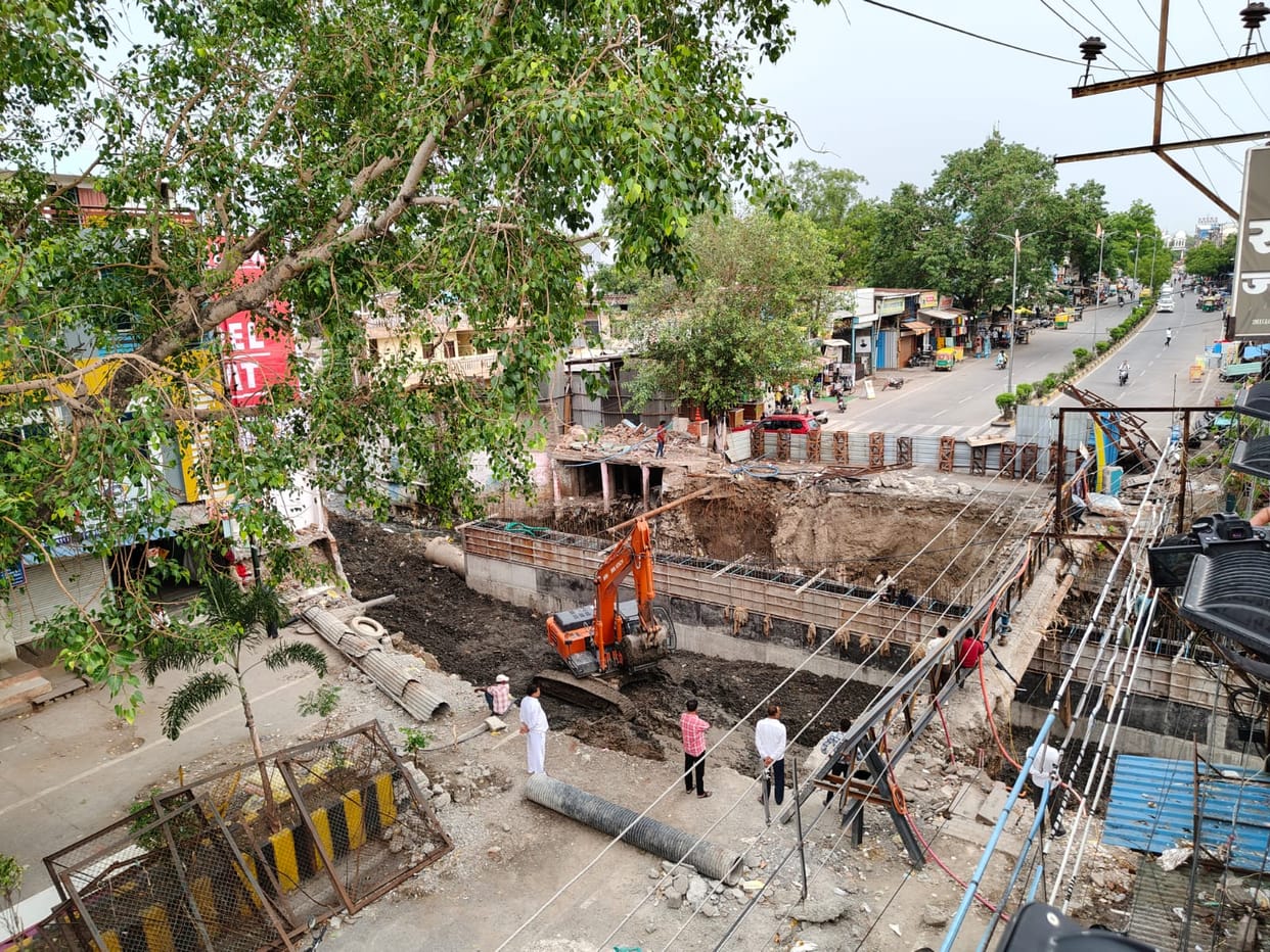 Indore: Indore's Patnaipura bridge will be built in 100 days, traffic jam every day due to road closure