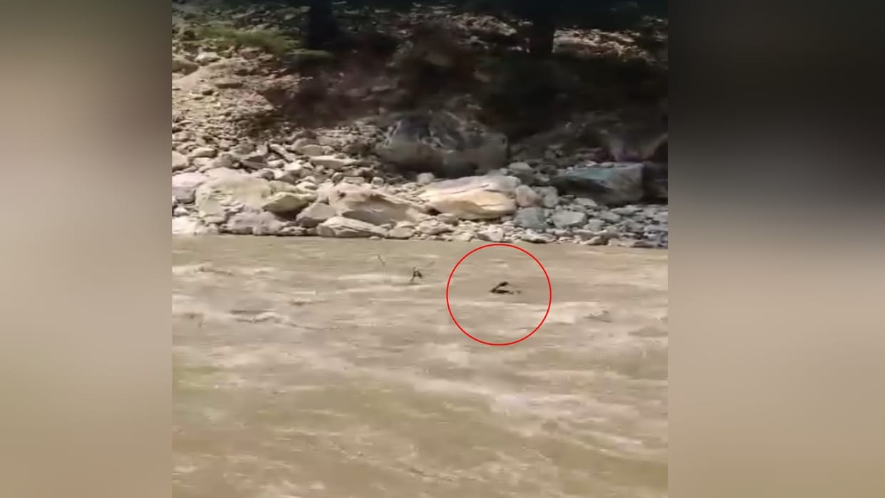 Water released from dam, two people swept away in Parvati river due to sudden rise in water level