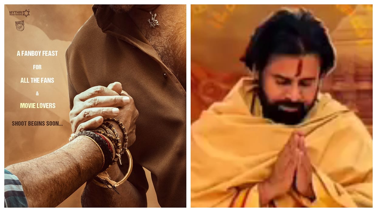 pawan kalyan ustaad bhagat singh poster release update by mythri movie makers
