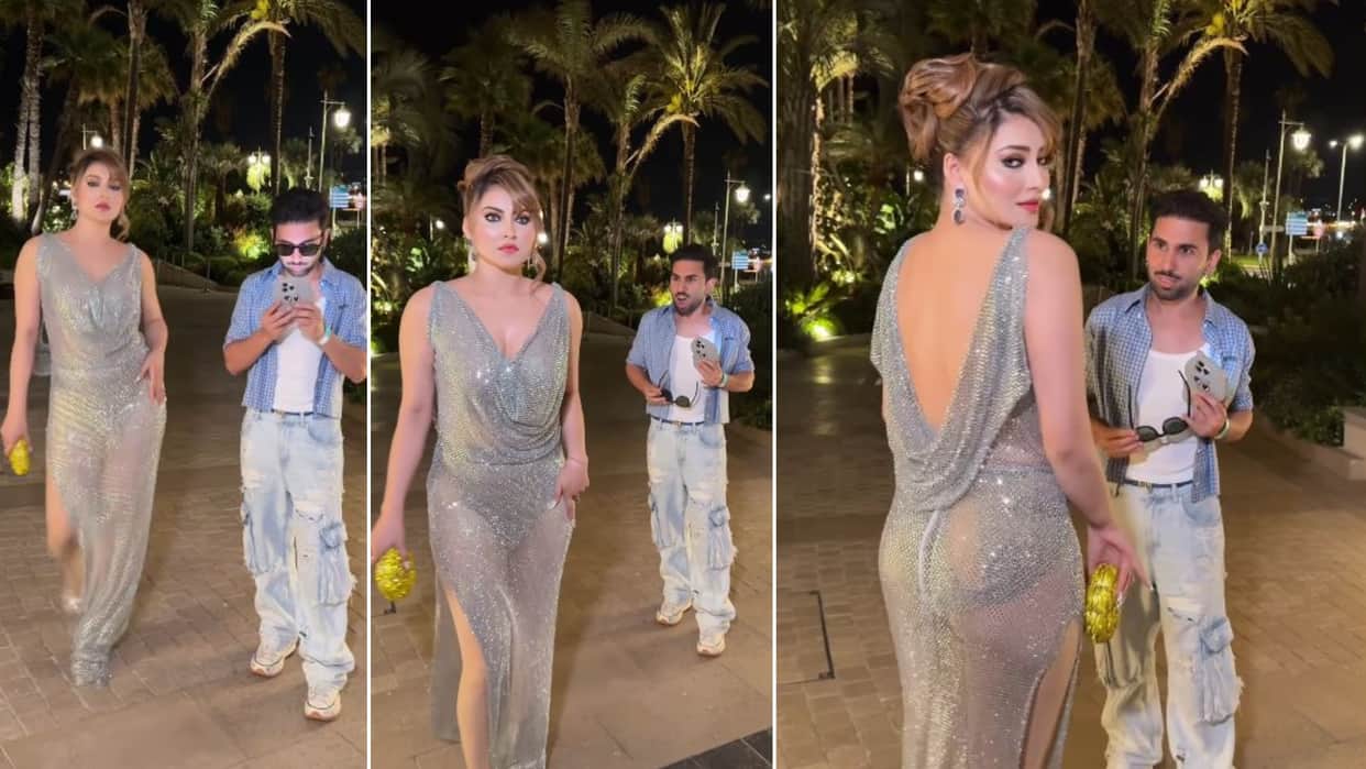 urvashi rautela and orry creates kabhie khushi kabhie gham scene says Gonna tell my kids this is SRK and Bebo