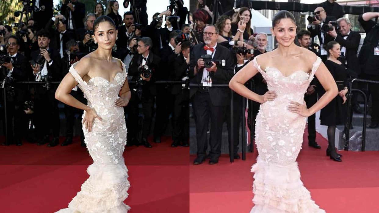 Alia Bhatt debut 78th Cannes Film Festival actress stunning look Viral in floral design dress