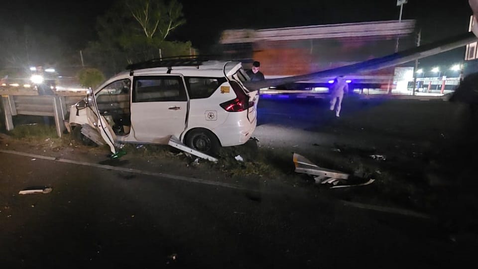 Accident in Ambala Ertiga car accident Haryana