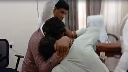 भाजपा नेता से मारपीट।
