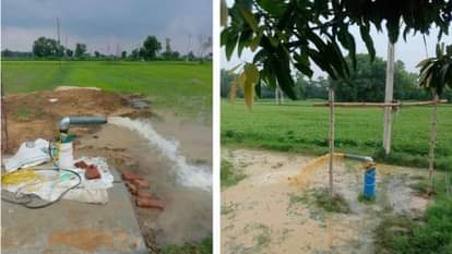 ट्यूबवेल से भूजल का दोहन