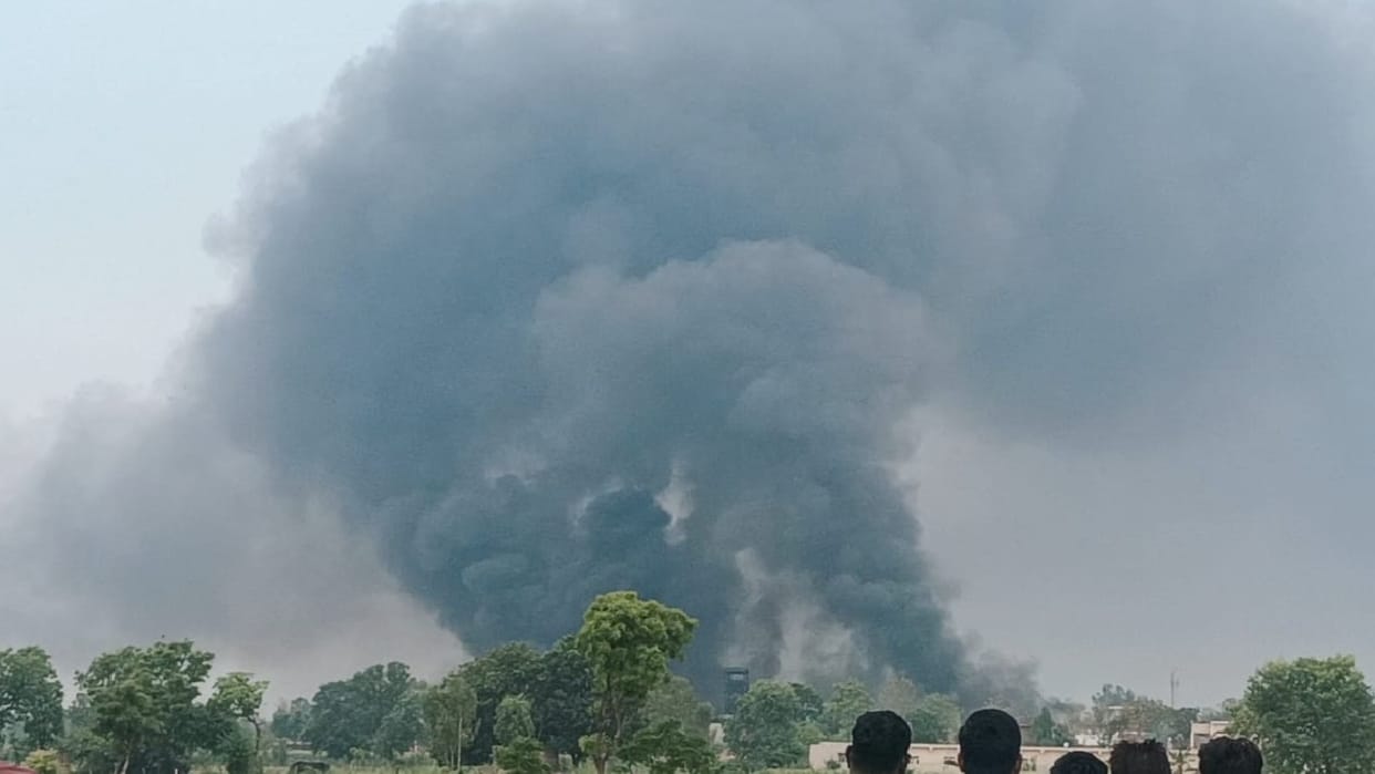 Badaun Fire spread throughout factory due to storm brought under control after 20 hours