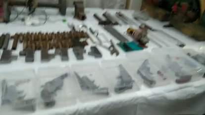 मुरादाबाद में पकड़े गए अवैध हथियार